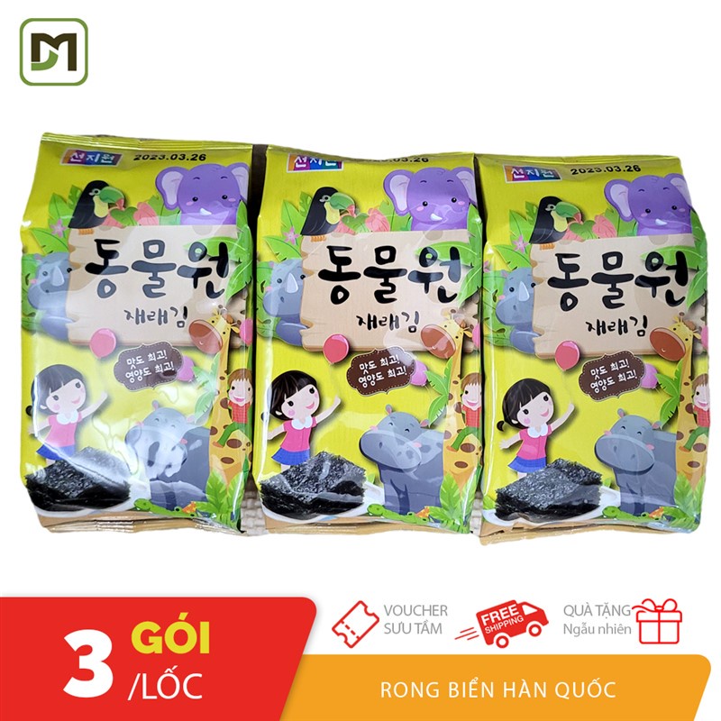 Rong biển ăn liền cho trẻ em Hàn Quốc giòn tan