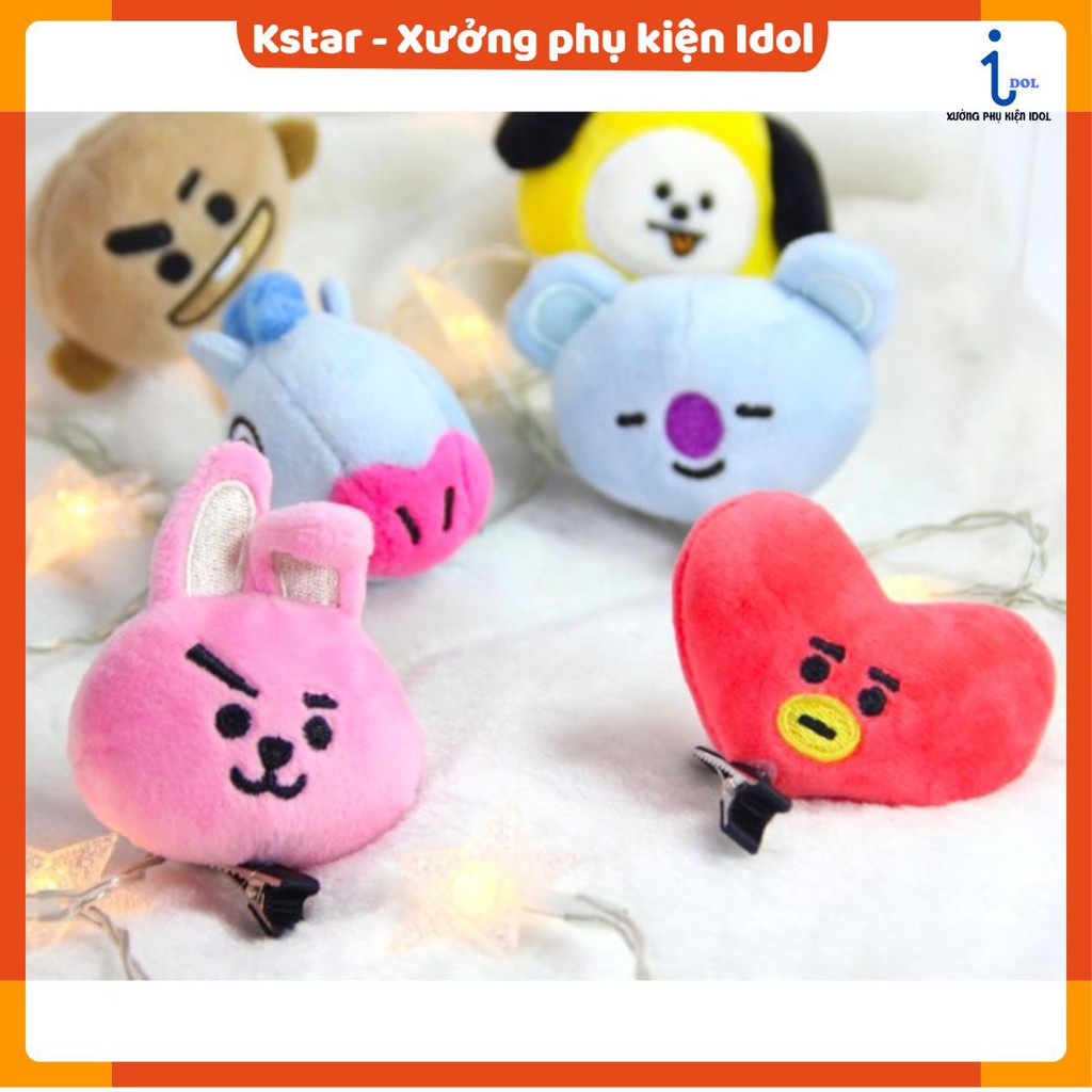 Kẹp tóc bông nhân vật Bangtan