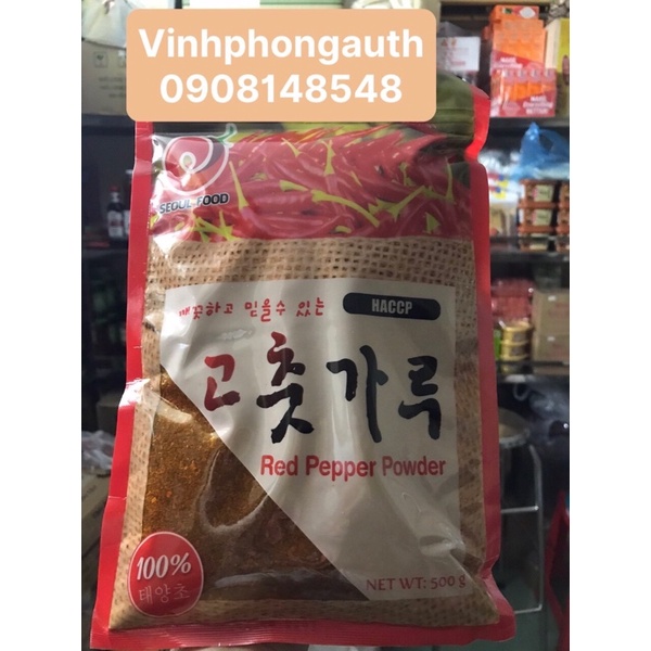 BỘT ỚT HÀN QUỐC- HẠT - RED PEPPER POWDER 500gr