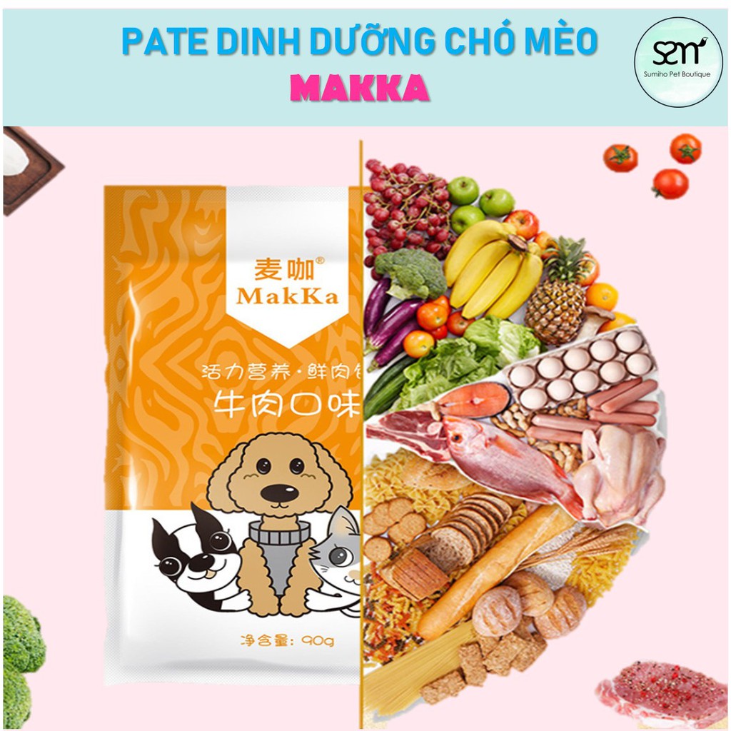 Súp cho chó mèo Makka (gói 90gr) bổ sung dưỡng chất cho các bé kén ăn