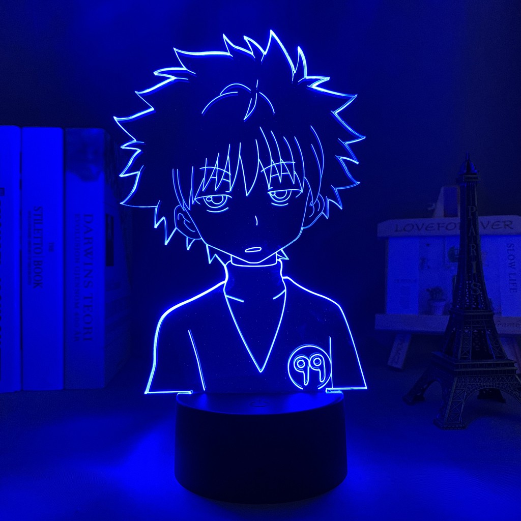 Đèn Led 3D Anime Hunter X Hunter Killua 3d Led Đèn Trang Trí Phòng Ngủ