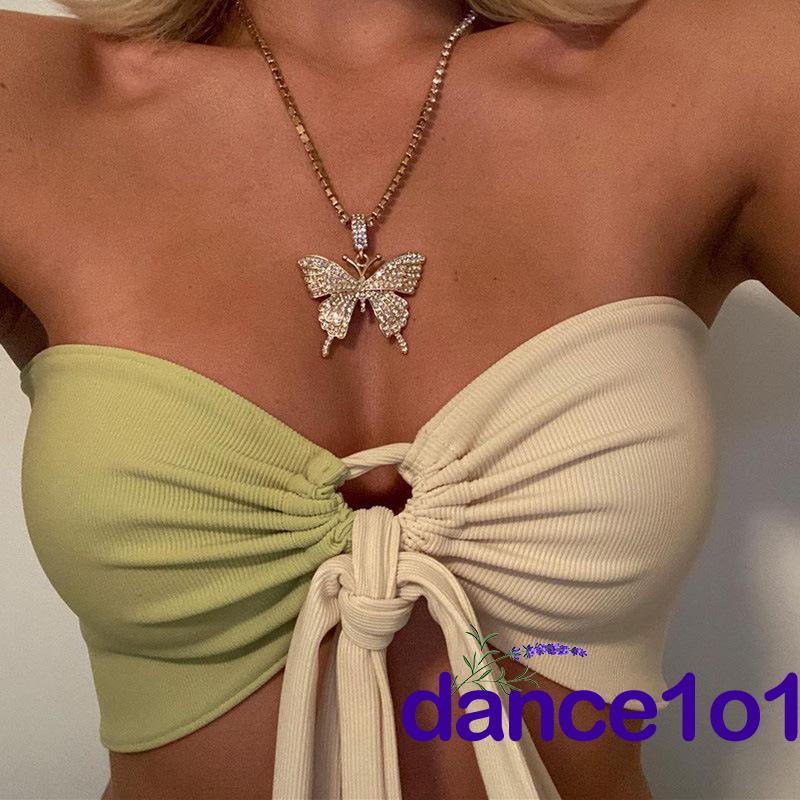 Áo ống ngực buộc dây hở lưng quyến rũ dành cho nữ