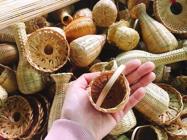 Vỉ Mây Tre Trang Trí 12 Món Ngẫu Nhiên- Nét Đẹp Từ Thiên Nhiên