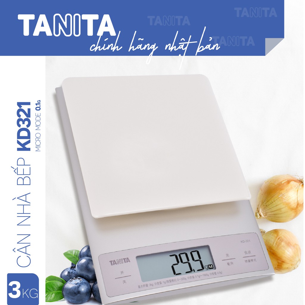 Cân nhà bếp Tanita KD321,Chính hãng nhật bản,Cân làm bánh,Cân thức ăn,Cân tiểu ly,Cân chính xác,Cân bếp 1kg,3kg,5kg