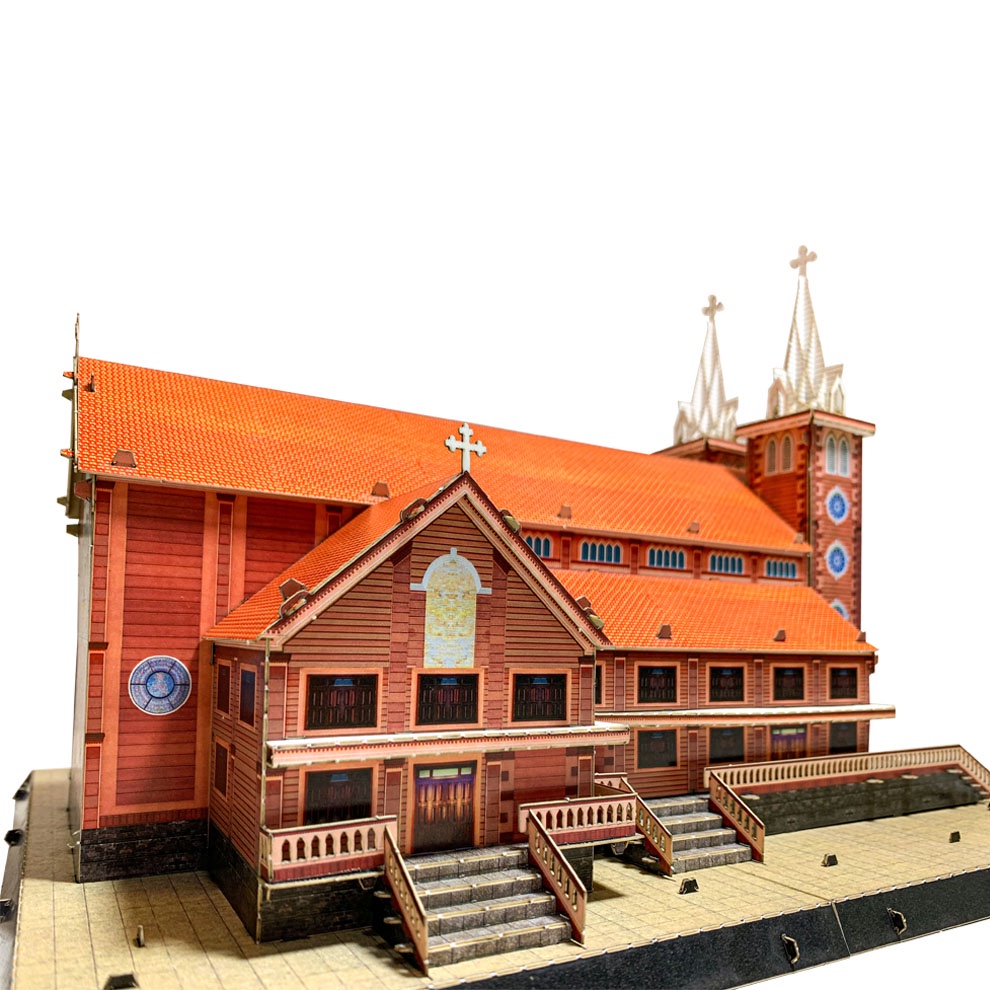 Bộ lắp ghép mô hình giấy cao cấp TAYTA Nhà thờ Fatima Bình Triệu – Sài Gòn