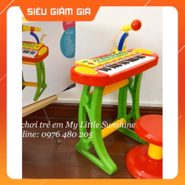 Đàn piano có micro cho bé M02 (green)