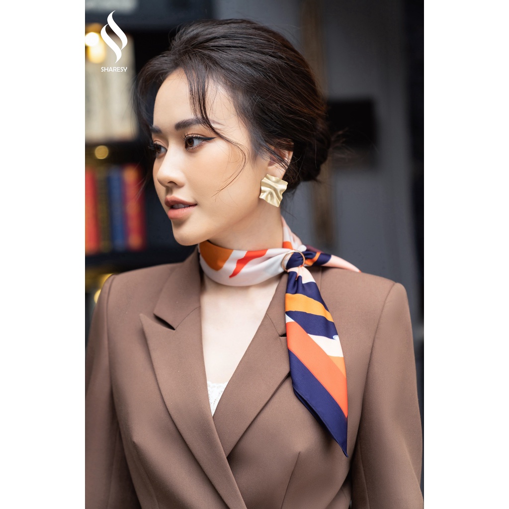 Áo Vest công sở đen và nâu nhạt hiệu Sharesy siêu sale BZ2110-07