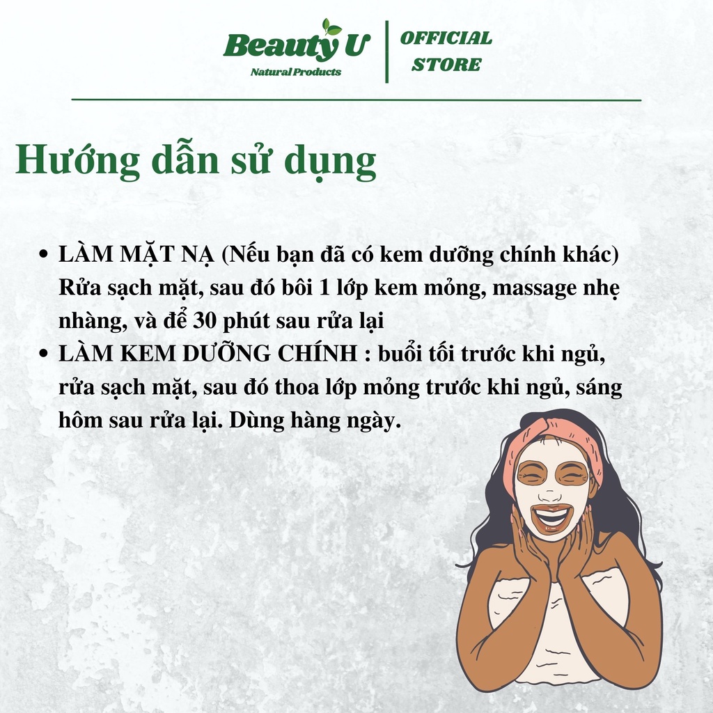 Mask Mặt Nạ Cao Tinh Nghệ Sữa Ong Chúa Dưỡng Da Giảm Mụn Se Khít Lỗ Chân Lông BeautyU - Ngừa Mụn Mờ Thâm