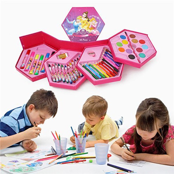 HỘP BÚT CHÌ MÀU 3 TẦNG CÓ THỂ XOAY VỚI HOẠ TIẾT HỌAT HÌNH DỄ THƯƠNG GIÚP BÉ SÁNG TẠO HƠN KHI VẼ TRANH