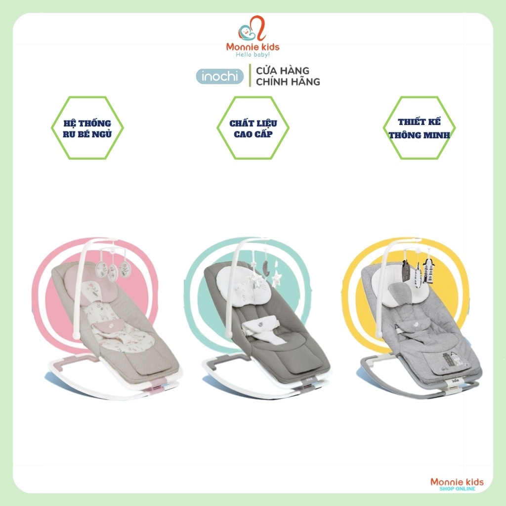 Ghế rung ru ngủ cho bé Joie Dreamer 0m+, nôi rung gập gọn cao cấp phát nhạc - Monnie Kids