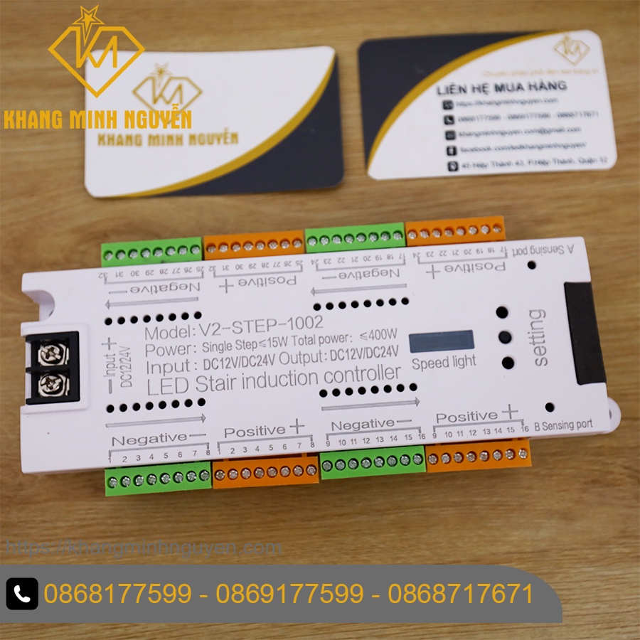 [Có Sẵn] Cảm biến bước chân tự động sáng đèn cầu thang 12V-24V dùng cho 32 bậc, công tắc cảm biến cầu thang thông minh
