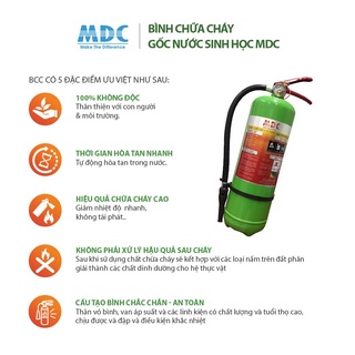 Bình chữa cháy gốc nước sinh học MDC 2L