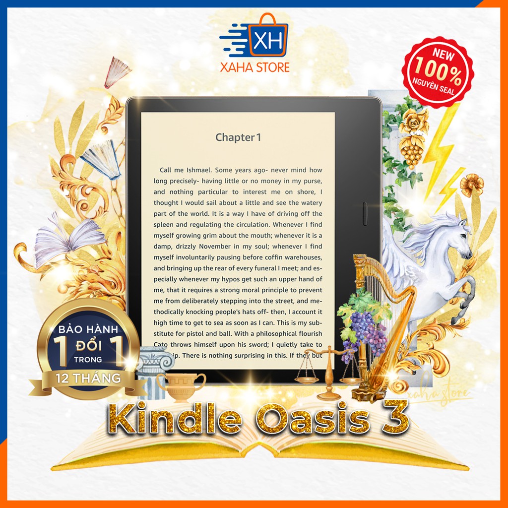 Máy đọc sách Kindle Oasis 3 - chính hãng Amazon - new 100% | BigBuy360 - bigbuy360.vn