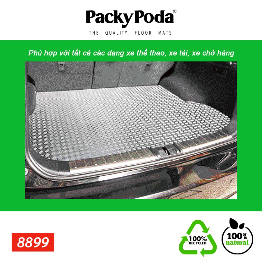 [Mã BMINC50 giảm 10% đơn 99k] Thảm Cuộn Lót Sàn Ô Tô PACKY PODA 8899 Màu Kem Nhập Khẩu Chính Hãng