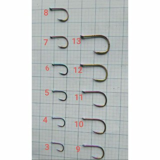 Lưỡi câu cá titan 7 màu gân xoắn, vảy rắn có ngạnh