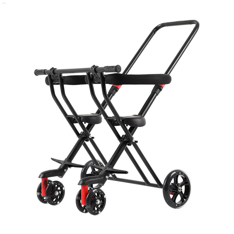 Xe đẩy trẻ em đôi Xe đẩy đôi gấp siêu nhẹ