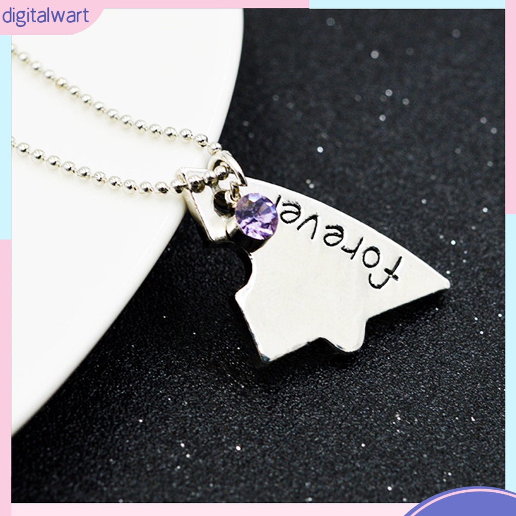 Set 4 Dây Chuyền Mặt Kim Loại Ghép Hình Khắc Chữ Best Friend Forever And Ever