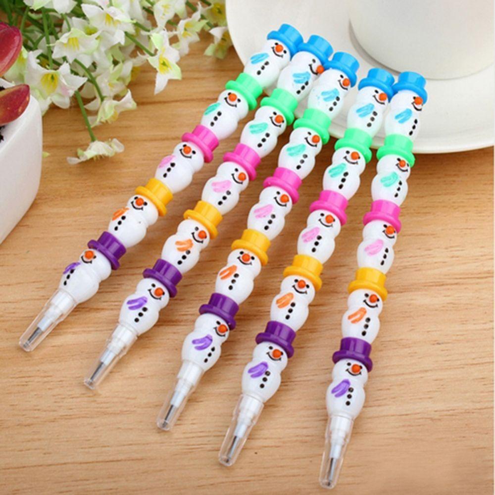 PEWANY Pencil Set Party Colorful Cute Christmas Kids Snowman