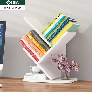 Kệ Sách Gỗ Để Bàn Hình Cây Đa Năng Thương Hiệu IGEA - GP113
