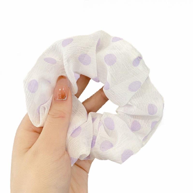 Dây Cột Tóc Co Giãn Màu Tím Xinh Xắn Thời Trang Cho Nữ