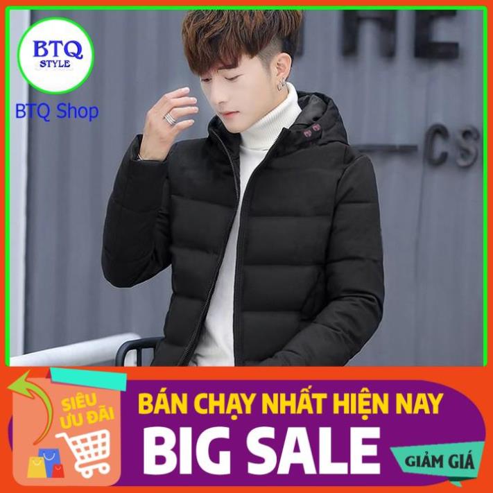 SALE Áo khoác phao nam có mũ ( siêu chống gió rét_ hàng cao cấp bán shop )