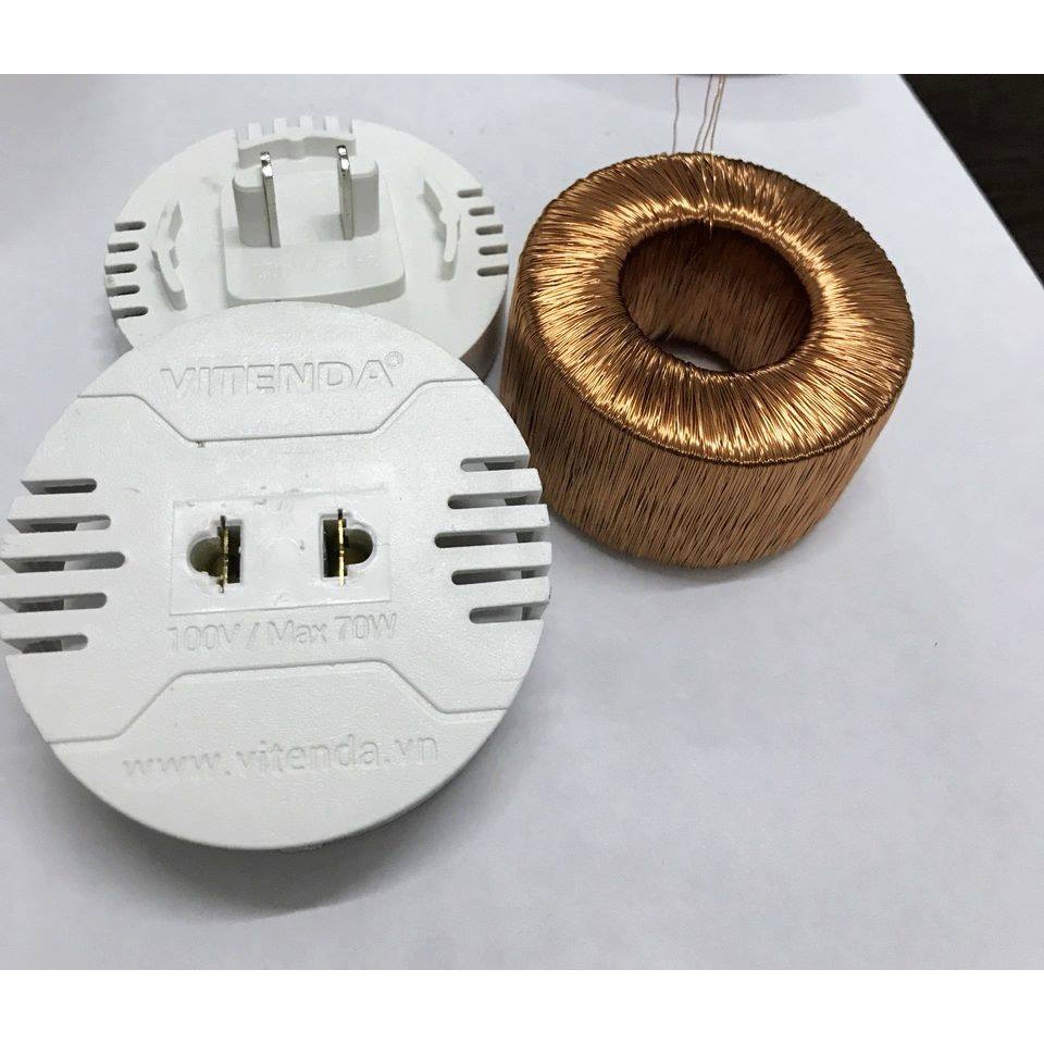 (HÀNG CHÍNH HÃNG) Bộ đổi nguồn Vitenda 80VA từ 220V sang 110V
