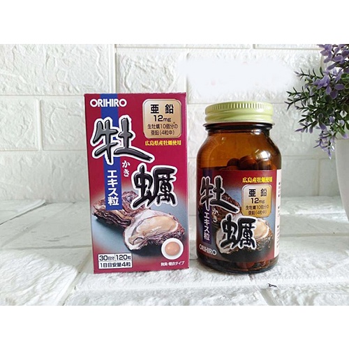 Viên uống tinh chất hàu tươi tăng cường sinh lý Orihiro 120 viên