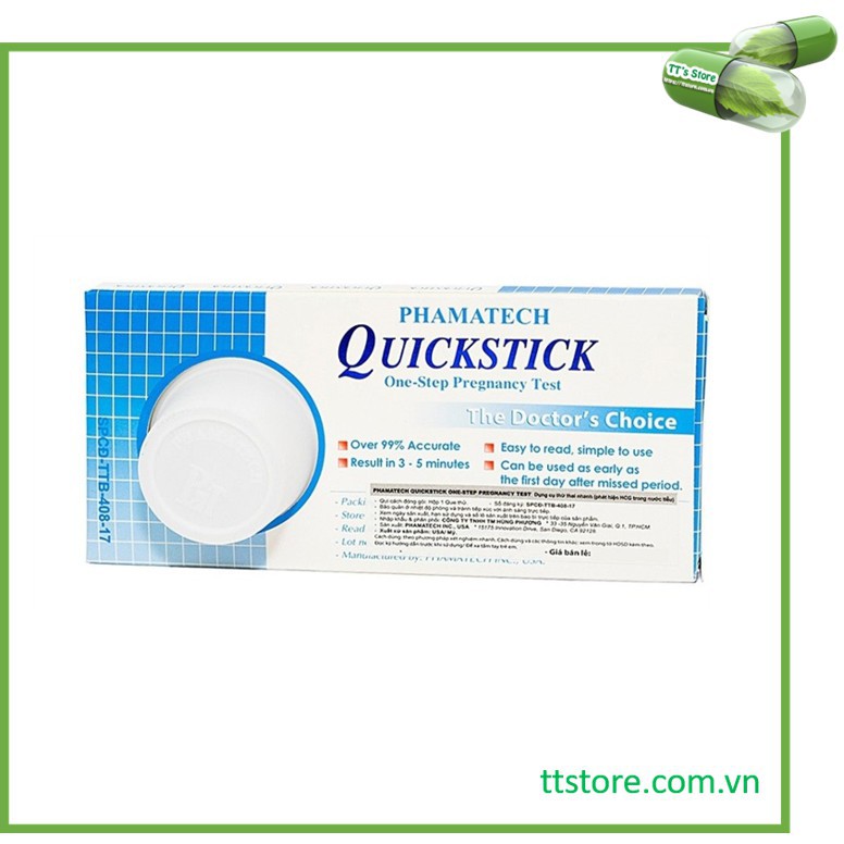 🌟[Chính Hãng] Que thử thai Quickstick - Pregnancy test - HCG