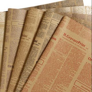 5 tờ giấy báo gói hoa