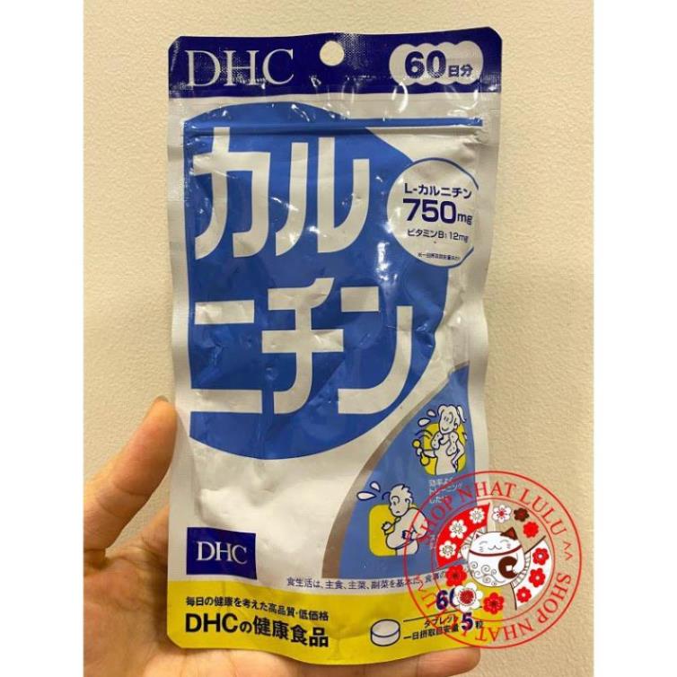 (Đồ uống) Viên giảm cân L-Carnitin 750mg Nhật bản nội địa 60 ngày giam can