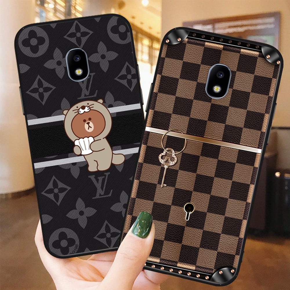 Ốp lưng điện thoại Samsung j3 pro / ss j5 pro / ss j7 pro thương hiệu LV louis vuit ton in vân da