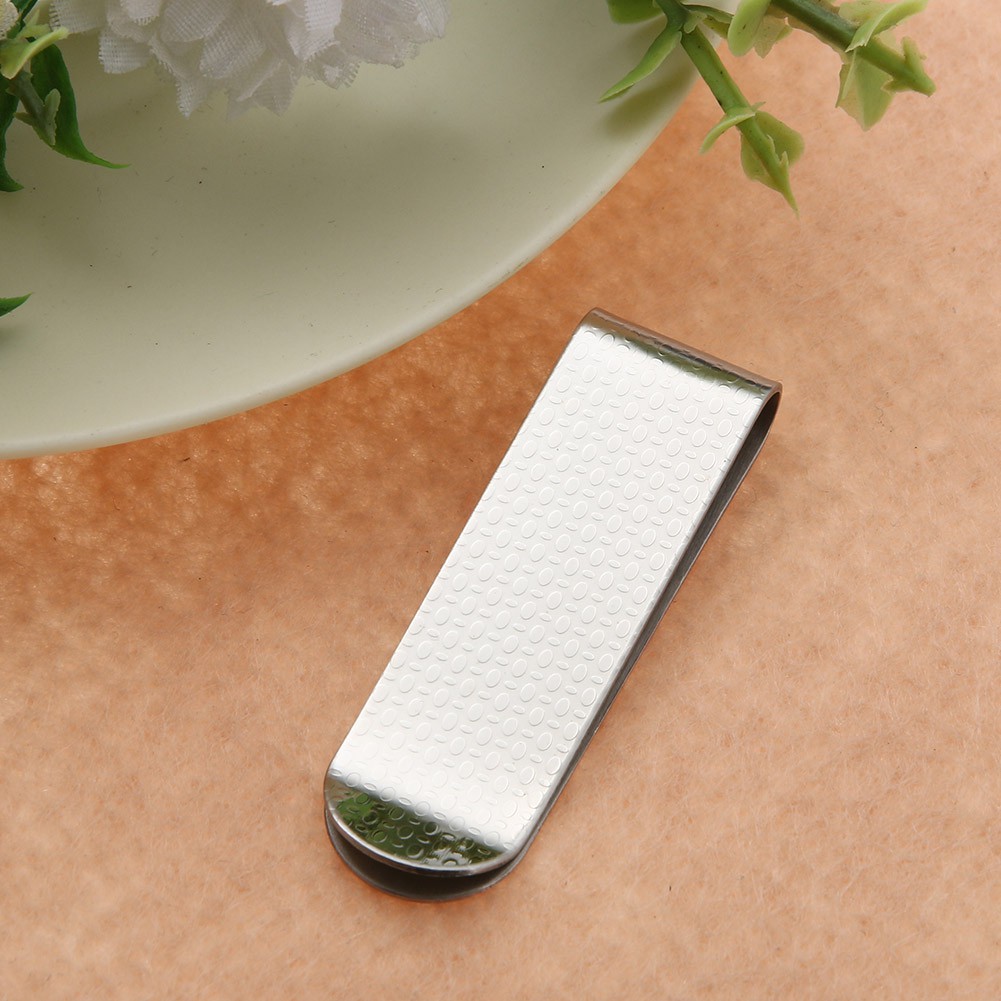 Kẹp tiền/ thẻ giấy in họa tiết bằng thép không gỉ 10 loại chắc chắn