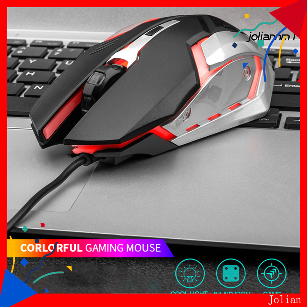 Chuột Quang Gaming Jolian M6 Có Dây Usb Chống Trượt Phát Sáng Cho Máy Tính Laptop | BigBuy360 - bigbuy360.vn