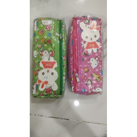 Bóp đựng bút viết Kitty 2 ngăn 18x8