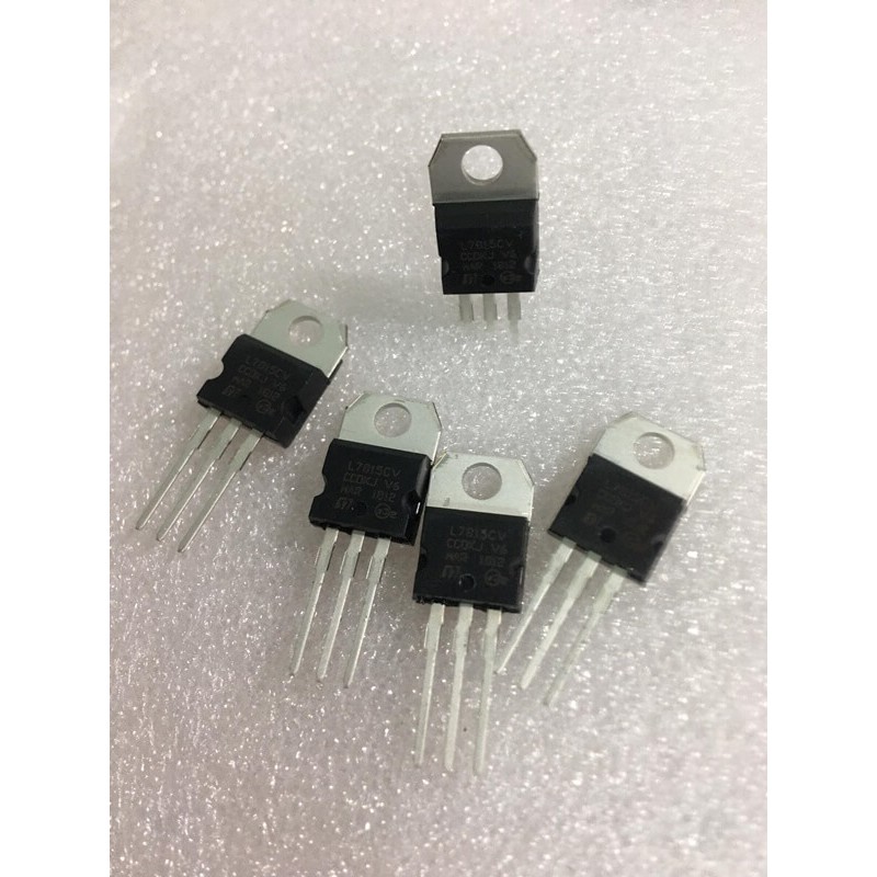 (5con) IC L7815CV L7815 7815 Chân Cắm, Mới Chính Hãng 100%