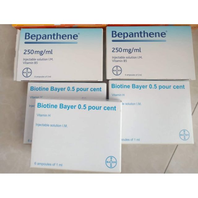 Đen tóc Bepanthen bayer, Mọc tóc Biotin Biotine Bayer