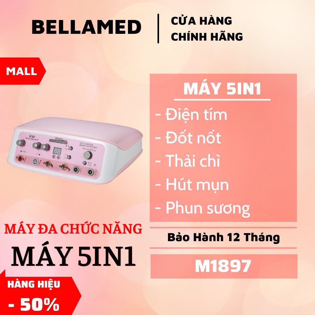 Máy 5in1 Chăm Sóc Da 5 Chức Năng M1897 (mẫu mới 2023) BH 8 THÁNG