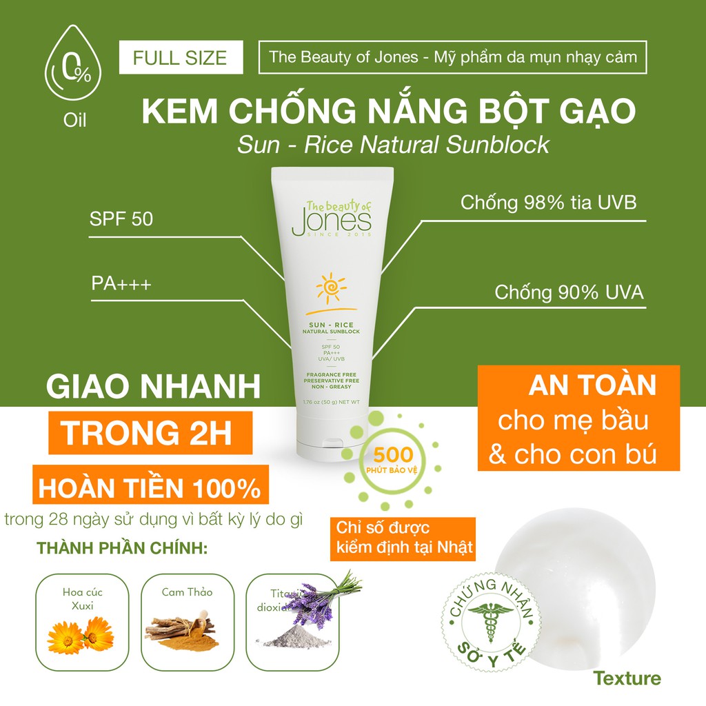 Bộ đôi dưỡng sáng da và chống nắng cho da dầu The Beauty of Jones | BigBuy360 - bigbuy360.vn