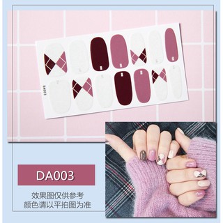 Decal dán móng hoạ tiết lấp lánh