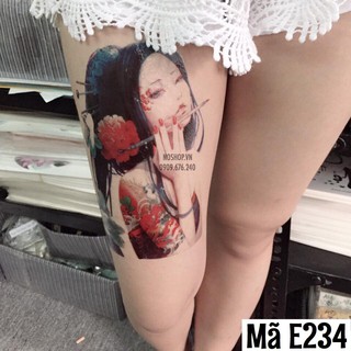 Hình Xăm Dán Cô Gái - Mã E234