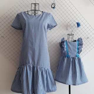 Combo gia đình ( sơmi bố, đầm mẹ, đầm cho hai chị em. Tổng 6sp)