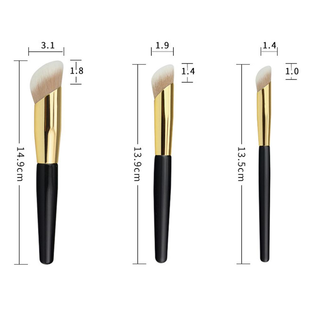 [Hàng mới về] Cọ đầu xiên trang điểm kem nền BB/che khuyết điểm quầng thâm tiện lợi cho nữ