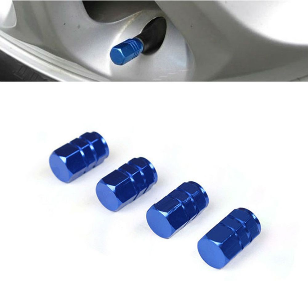 Nắp van lốp xe ô tô xe máy - bộ 4 nắp van bằng nhôm
