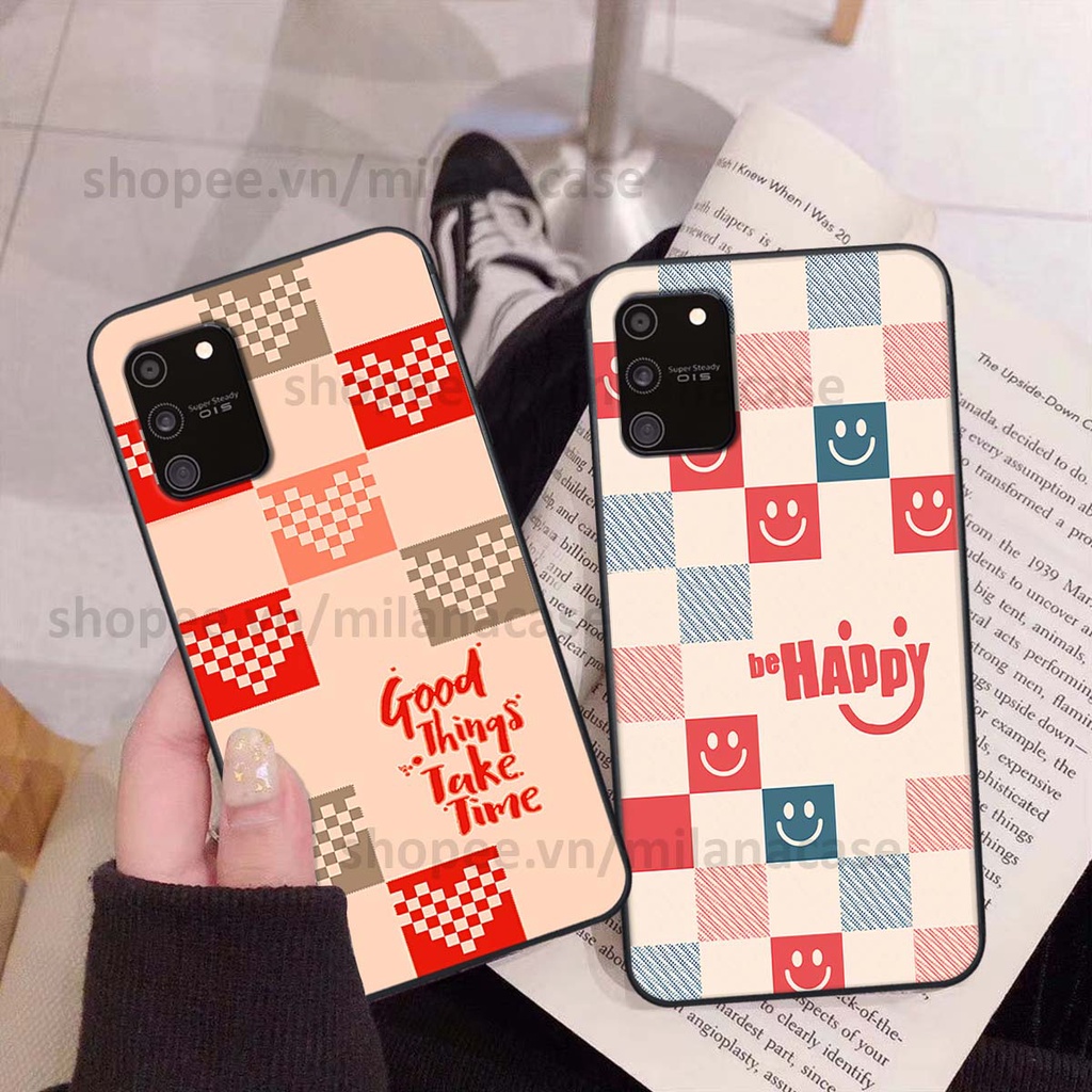 Ốp Samsung S10 Lite caro họa tiết nhiều màu sắc siêu đẹp thời trang cá tính
