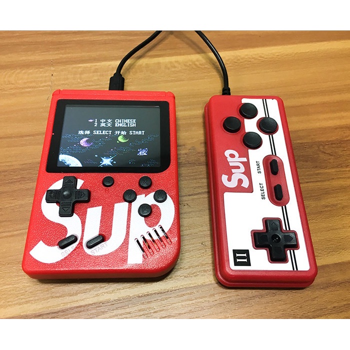 Máy chơi game cầm tay 400 trò - Máy chơi game SUP G1 Plus 400 In 1 Tặng kèm tay cầm - Bảo hành 12 tháng