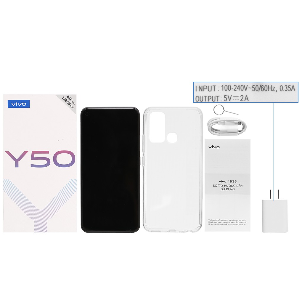 [Nguyên seal] Điện thoại Vivo Y50 8GB + 128GB - Hàng chính hãng