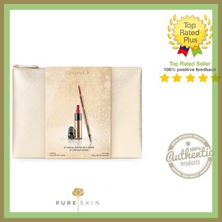 Set son lì và chì kẻ môi Kiko Milano Sparkling Holiday Lip Kit 01