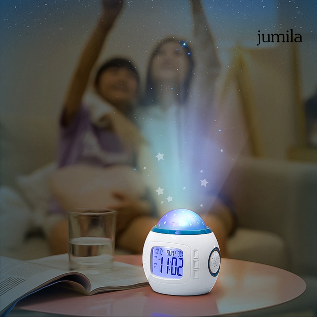 Jumila Đồng Hồ Báo Thức Điện Tử Chiếu Bầu Trời Đầy Sao Có Đèn Ngủ