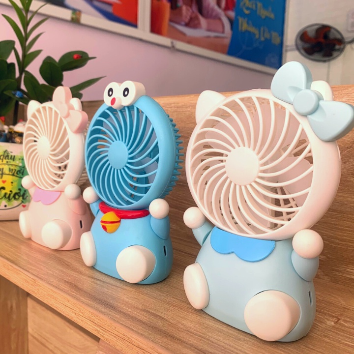 Quạt cầm tay để bàn mini DianDi 01 thiết kế dễ thương sạc usb tích điện
