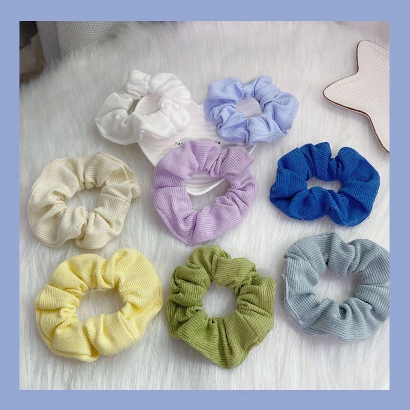 [Hàng mới về] Crunchies cột tóc vải nhung mềm mại